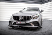 Mercedes AMG C43 Coupe C205 Facelift 2018-2022 Street Pro Frontläpp / Frontsplitter + Splitters Maxton Design